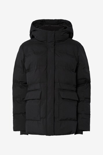 Pieces Norma Puffer Jakke Dame svart størrelse L