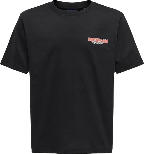 ONLY & SONS Osjfred States Life Rlx Ss Tee Jrs Black 122 128 ONLY & SONS Osjfred States Life Rlx Ss Tee Jrs Black 122 128