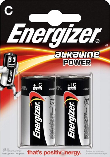 ENERGIZER Batteri C/LR14 Alkaline Power 2-pk