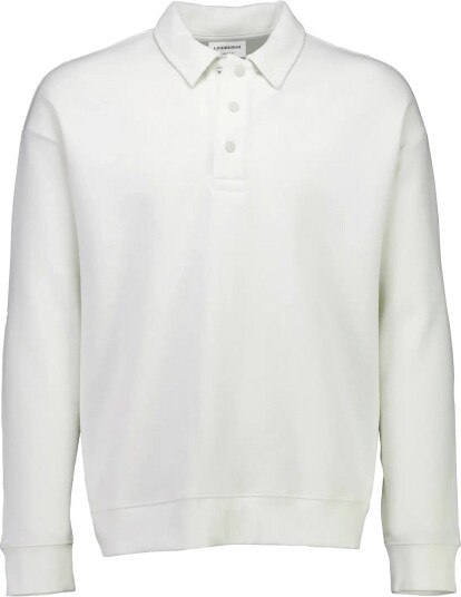 Lindbergh Birdeye Sweat Polo L/S White S