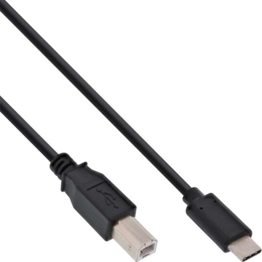Inline 35764 1,5 M Usb C Usb B Usb 2.0 Hankjønn/Hankjønn Svart