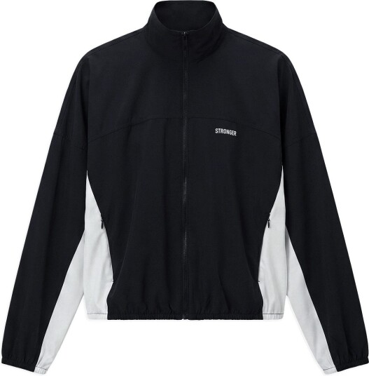 STRONGER Breezy Woven Jacket   Black   M
