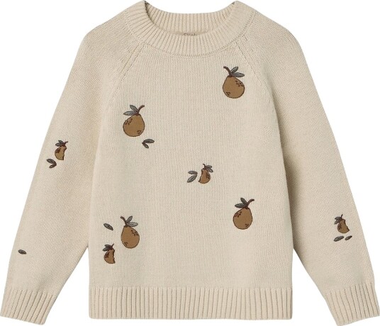 Fliink Genser Strikk Mahdi Pear Sandskall Fliink 4 5 år (104 110) Genser Beige Brun