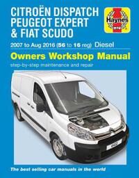 Citroen Dispatch, Peugeot Expert & Fiat Scudo Diesel ('07-Aug '16) 56 To 16