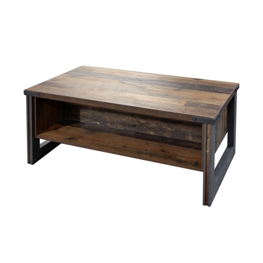 PrimePier sofabord 2 åpne rom old wood dekor, eiketre dekor.
