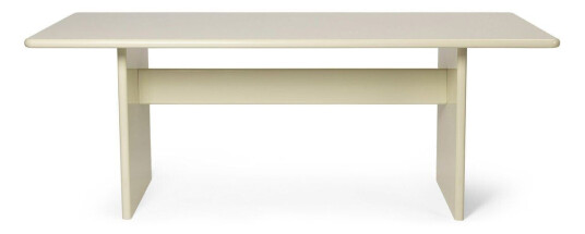 ferm LIVING Rink spisebord small 200 x 90 x 74 cm Eggshell