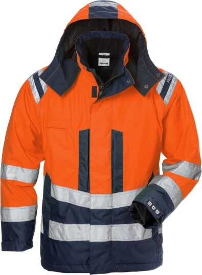 Fristads Vinterjakke Airtech® 4037 GTT Hi-Vis Dame M - Varsel Orange/Marinblå