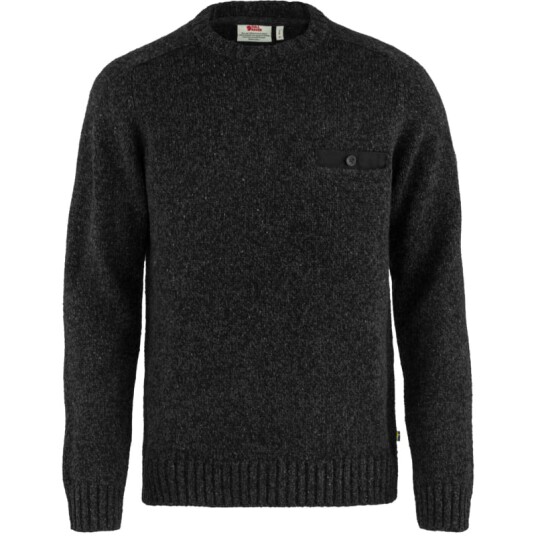 Fjellreven Men's Lada Round-neck Sweater Sort S Man
