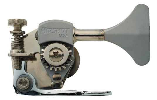 Hipshot He6 - Bass Xtender For Hb6 Ultralight, 1/2" Post, Y Key - Chrome