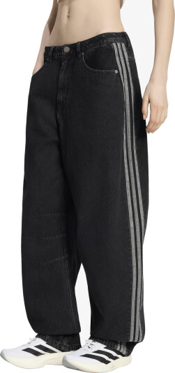 Jeans adidas High Rise Barrel Leg Denim Pant True Black Denim 27/30