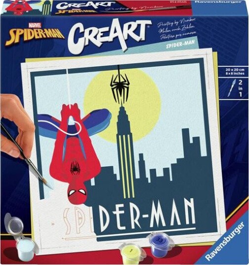 Ravensburger CreArt Male etter nummer 12+ år Marvel Spiderman