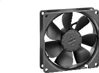 Ebm-Papst 3412 N Vifte 9.2cm 2700 Rpm 82 M³/T Sort Ebm-Papst 3412 N Vifte 9.2cm 2700 Rpm 82 M³/T Sort