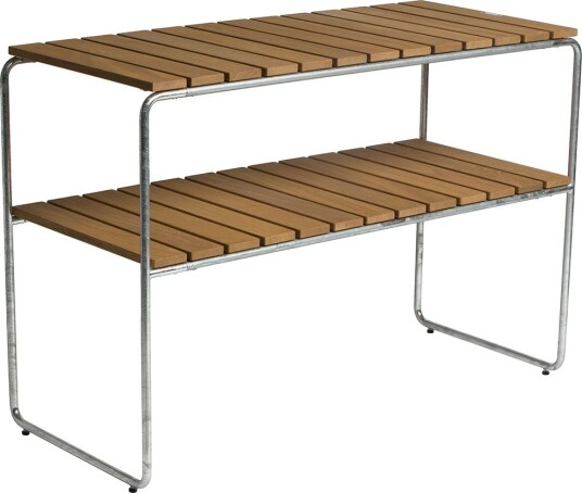 Grythyttan Stålmöbler L105 avlastningsbord Teak / Svart