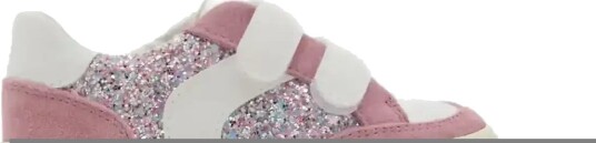 Mango Glitter Trainers With Leather Details Pink 21
