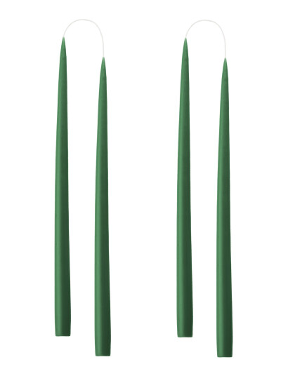 Kunstindustrien Hand Dipped Candles, 4 Pack - Green - ONE SIZE
