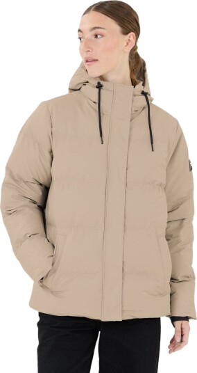 Weather Report Audrey PU Puffer Vinterjakke Dame Beige 40 Weather Report Audrey PU Puffer Vinterjakke Dame Beige 40