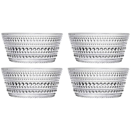Iittala Kastehelmi Skål 23 cl Klar 4 pk