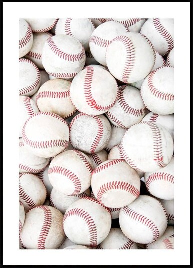 Baseballs Plakat Plakat / 30x40cm