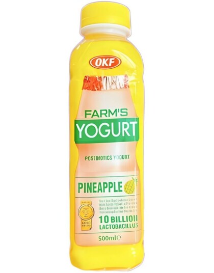 OKF Farm"s Yogurt Pineapple Drikkeyoghurt med Ananassmak 350 ml Korea