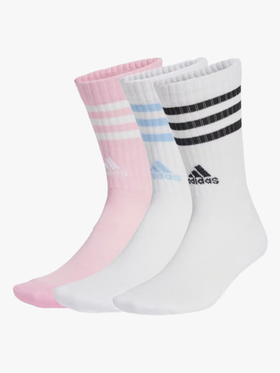 adidas 3-Stripes Crew Sock 3PK Flerfarget 37-39