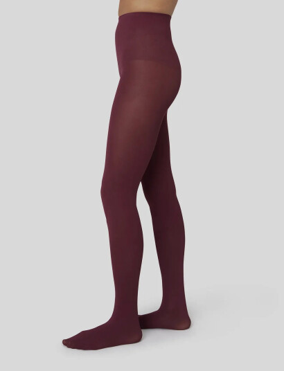 Swedish Stockings Olivia Premium Tights - Burgundy - XL