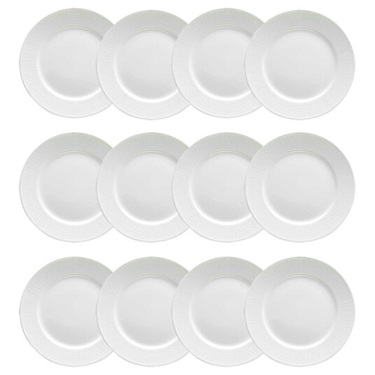 Rörstrand Swedish Grace Tallerken 27 cm Snø 12 pk