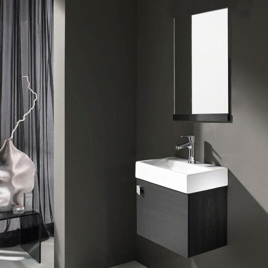 Bathco Paris Møbelpakke - Servantskap, Servant og Speil Wenge / 45cm