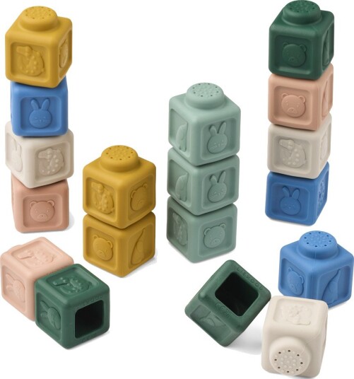 Liewood Veda Multifunctional Building Blocks 18-Pack Beach Blue Multi Mix One Size Liewood Veda Multifunctional Building Blocks 18-Pack Beach Blue Multi Mix One Size