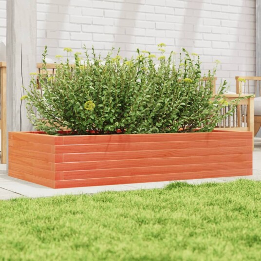 Plantekasse voksbrun 110x60x23 cm heltre furu