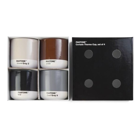 PANTONE Cortado-kopp, dobbeltvegg, 190ml, Warm Gray, Cool Gray, PANTONE Cortado-kopp, dobbeltvegg, 190ml, Warm Gray, Cool Gray,
