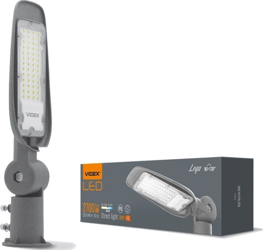 Videx 30W Gatelykt   Ø54 IP65 5000K   Kulør : Nøytral