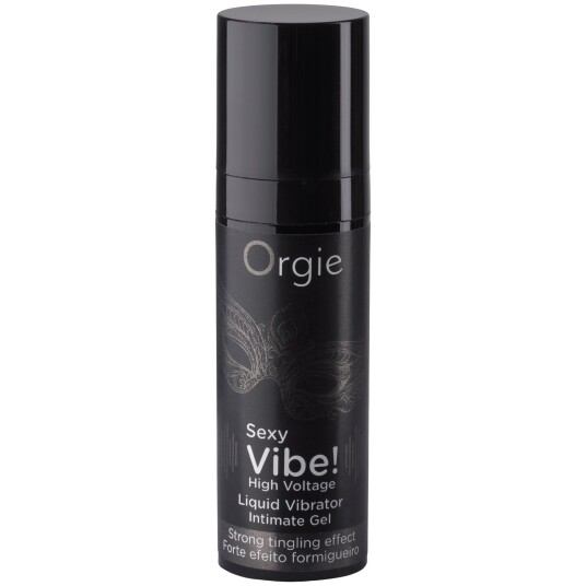 Orgie Sexy Vibe! High Voltage Liquid Vibrator Intimgel 15 ml - Svart