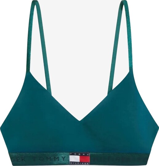 Tommy Hilfiger Shine Wb Bralette Lift ORNAMENTAL GREEN M