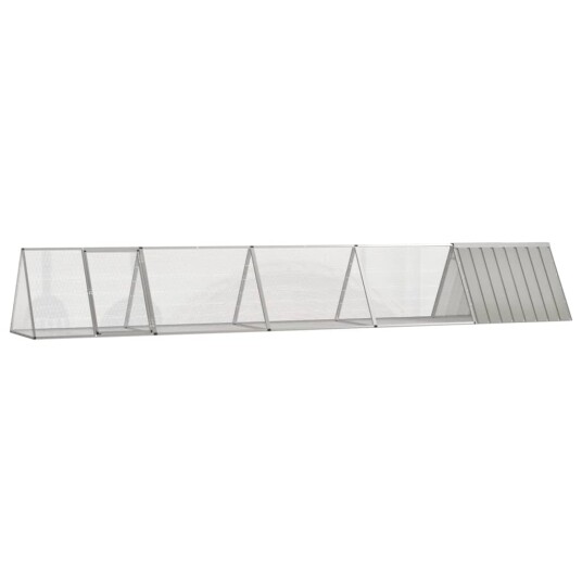Kaninbur Grå 504.5X80.5X71 cm Galvanisert Stål