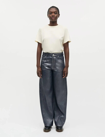 Mads Nørgaard Metallic Denim Christel Jeans - Silver - 36