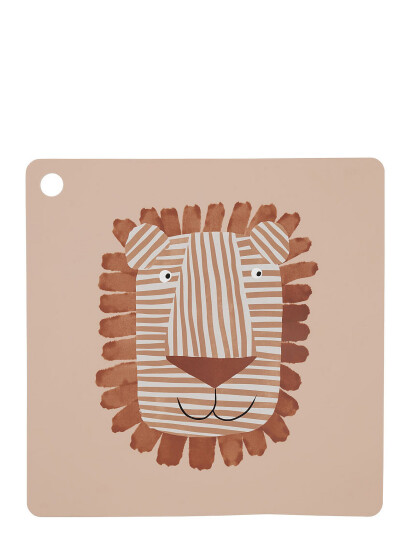 OYOY MINI Placemat Lobo Lion - Beige - Ø38X0.2CM