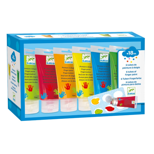 Djeco Fingermaling 6 x 75 ml