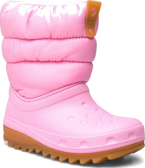 Crocs Pink Tweed/Gum Classic Neo Puff Støvler 27 28