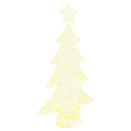 Juletre med 160 LED Varmhvit 150 cm Akryl Juletre med 160 LED Varmhvit 150 cm Akryl