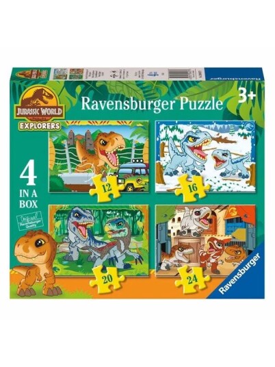 Ravensburger Jigsaw Puzzle Jurassic World Explorers 4 Puzzles Gulv