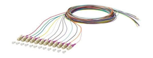 Metz Connect Opdat - Tilkoblingskabel Loddesko - Lc/Pc Multimode (S) - 2,0M - 0,09 Cm - Glassfiber - 50/125 Mikrometer - Om4 - Halogenfri Silikonfri - Grå Svart Hvit Blå Gul Rød Grønn Brun Oransje Lilla Beige Rosa Turkis (Pakke Med 12)