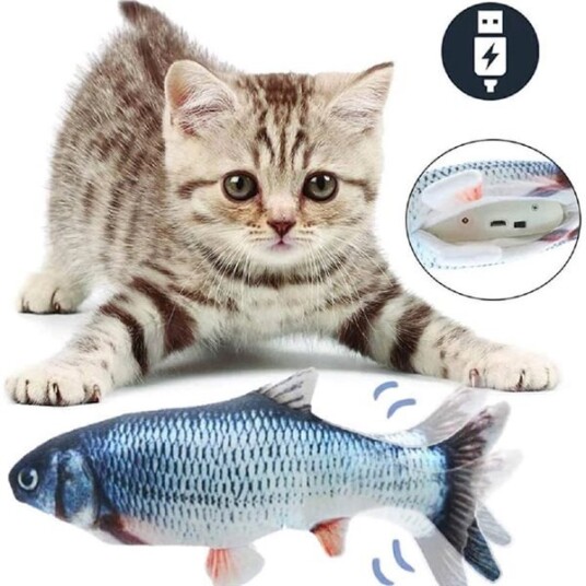 Elektrisk Katteleke 3D-Fisk