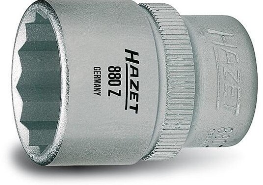 Hazet 880Z-14, 1 Stykker, 12-Punkts, 76,2 / 8 Mm (3 / 8"), Krom, Kromvanadiumstål, 2,95 Cm, 31 G Hazet 880Z-14, 1 Stykker, 12-Punkts, 76,2 / 8 Mm (3 / 8"), Krom, Kromvanadiumstål, 2,95 Cm, 31 G
