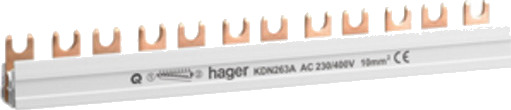 Hager Fasesamleskinnegaffel 16mm2 KDN251E 50 Stk