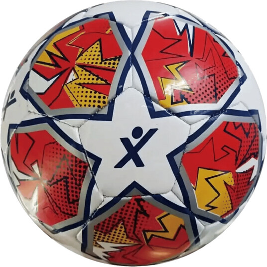 SportX Tft - Fodbold Champion Red/Yellow Str. 5 - White - ONE SIZE