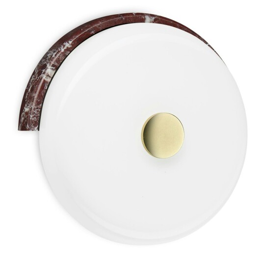 Trip Vegglampe Marmor Vinrød / Opal