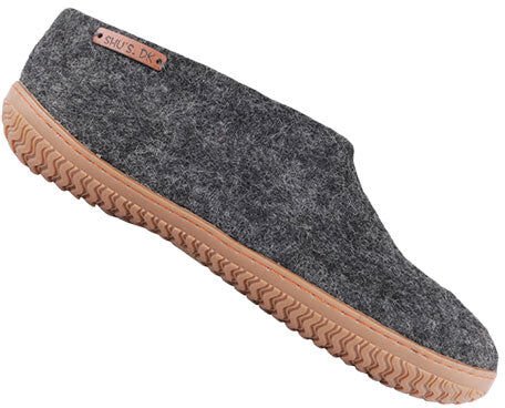SHUS SHU`S Hjemmesko m. Gummi Sål Dark Grey   36