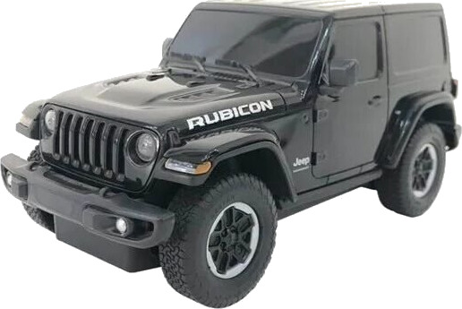 Rastar 1:24 Jeep Wrangler JL radiostyrt bil svart