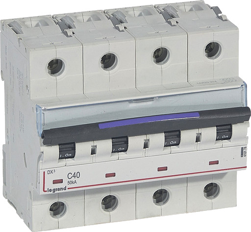 Legrand DX3 MCB automatsikring C40 4P 6M 50kA