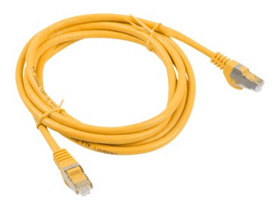 Lanberg Koblingskabel Rj 45 Hann Til Rj 45 Hann 1 M Foliebelagt Uskjermet Tvinnet Kabelpar F/Utp Cat 6 Flertrådet Formstøpt Uten Hindringer Oransje Ral 1028 PCF6 10CC 0100 Y